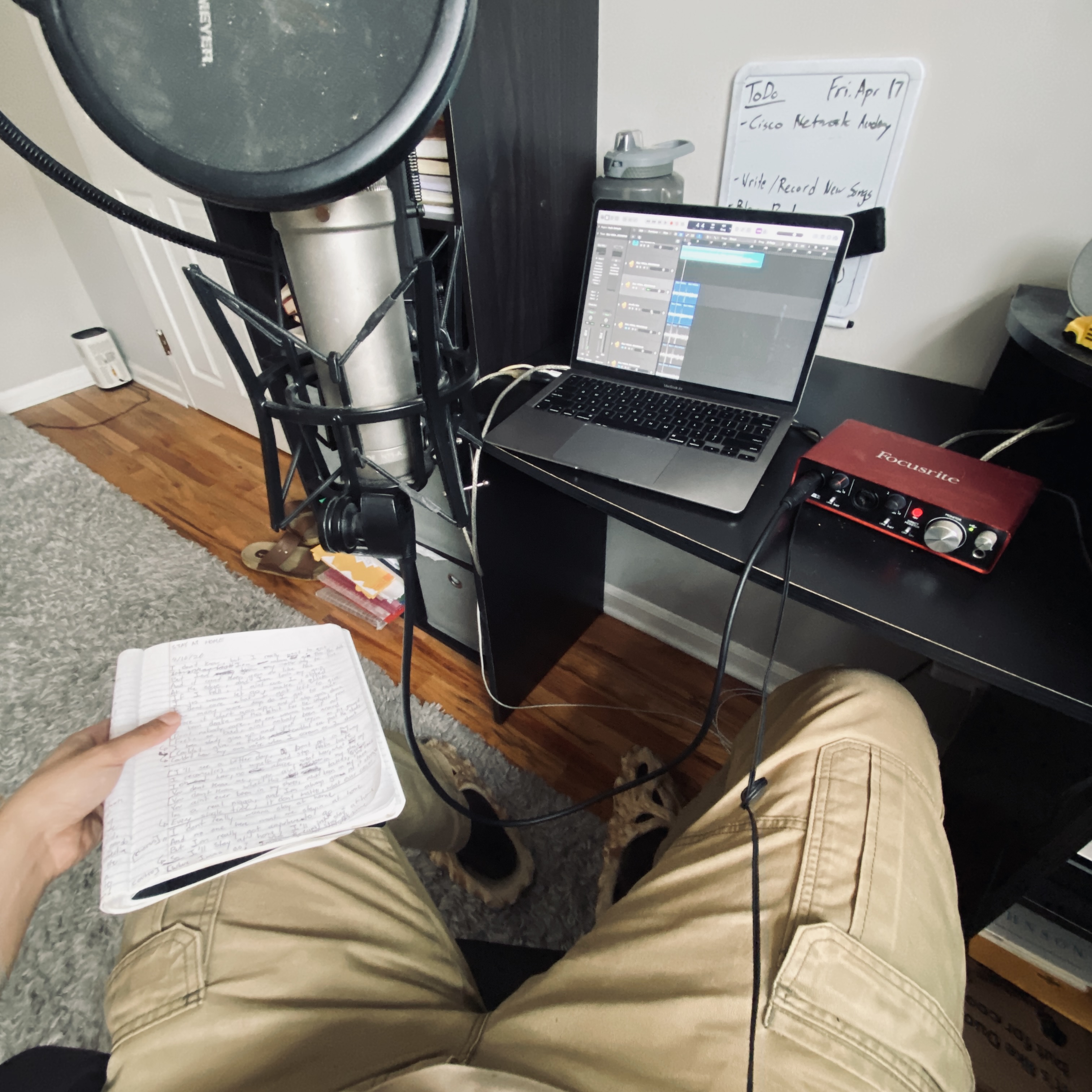 recording STAYIN AT HOME